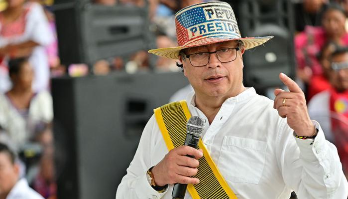Presidente Gustavo Petro, durante su reciente visita a La Guajira.