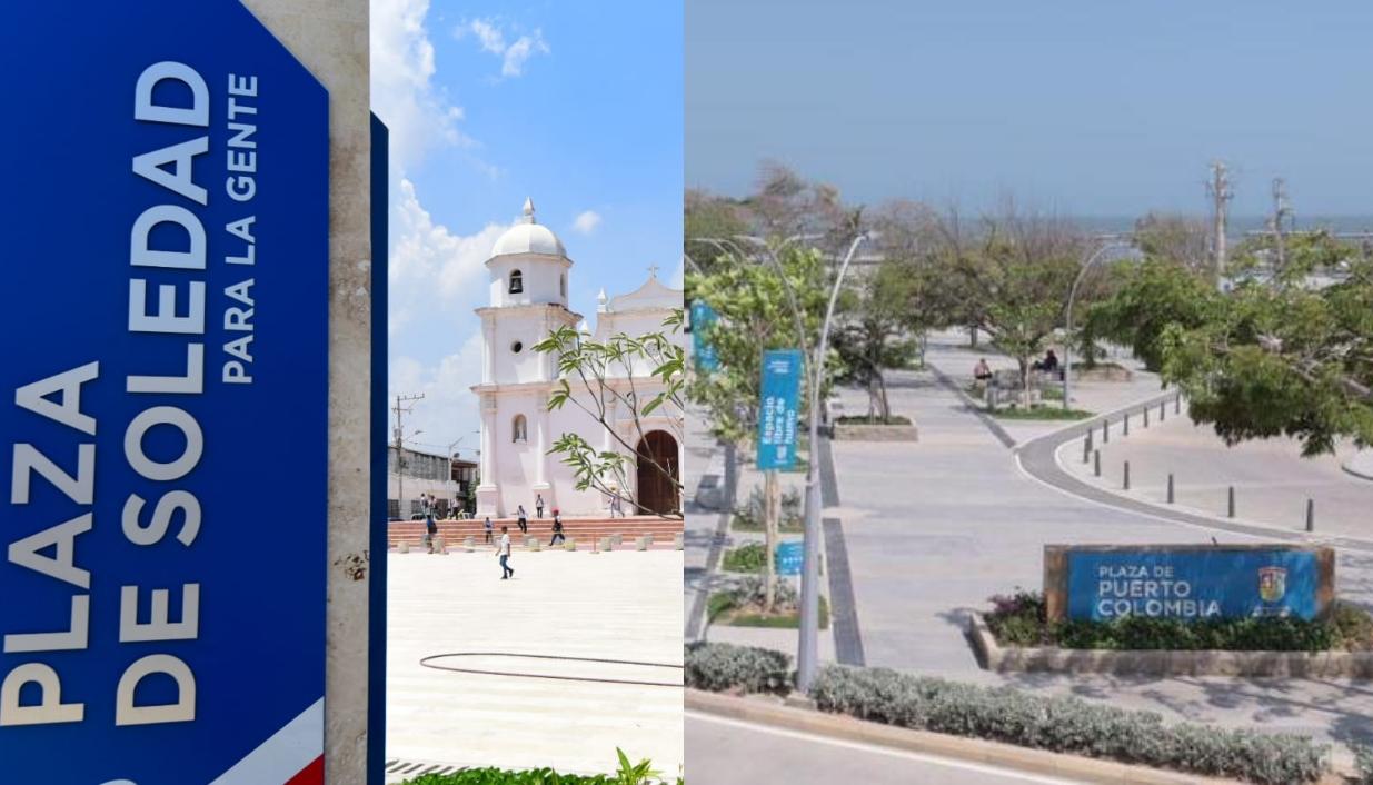 Plazas de Soledad y Puerto Colombia.