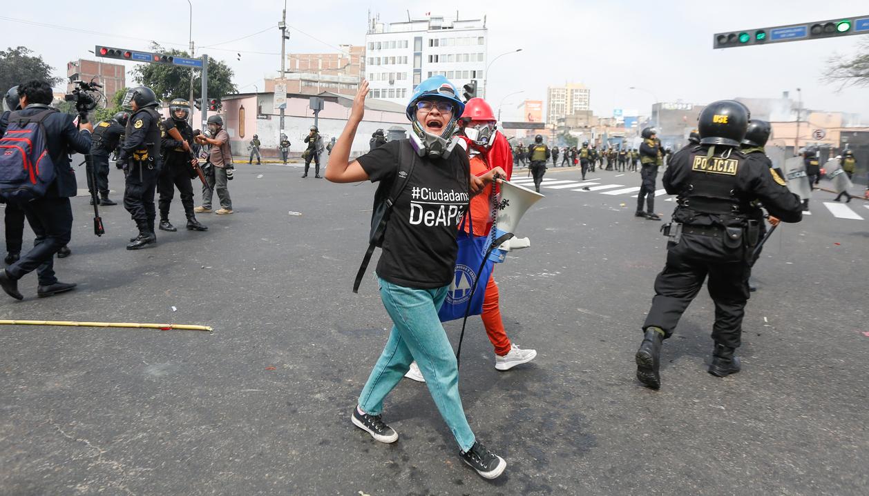 Imagen de una de las protestas.