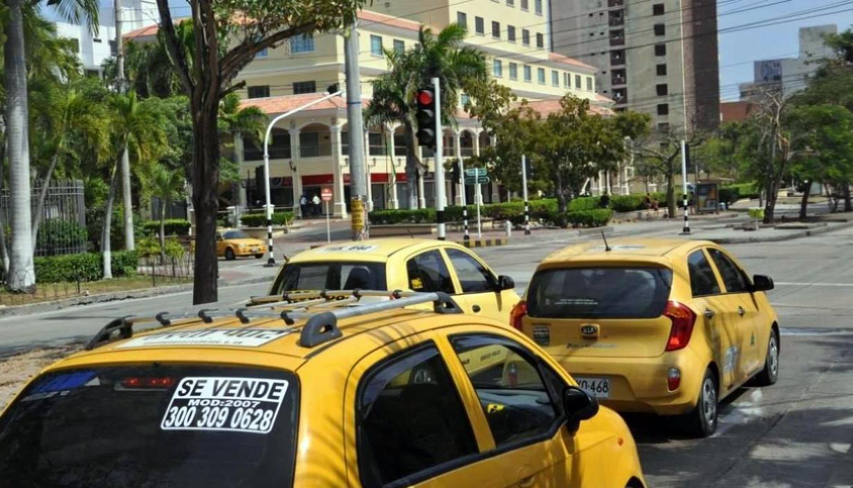 Taxis en Barranquilla.
