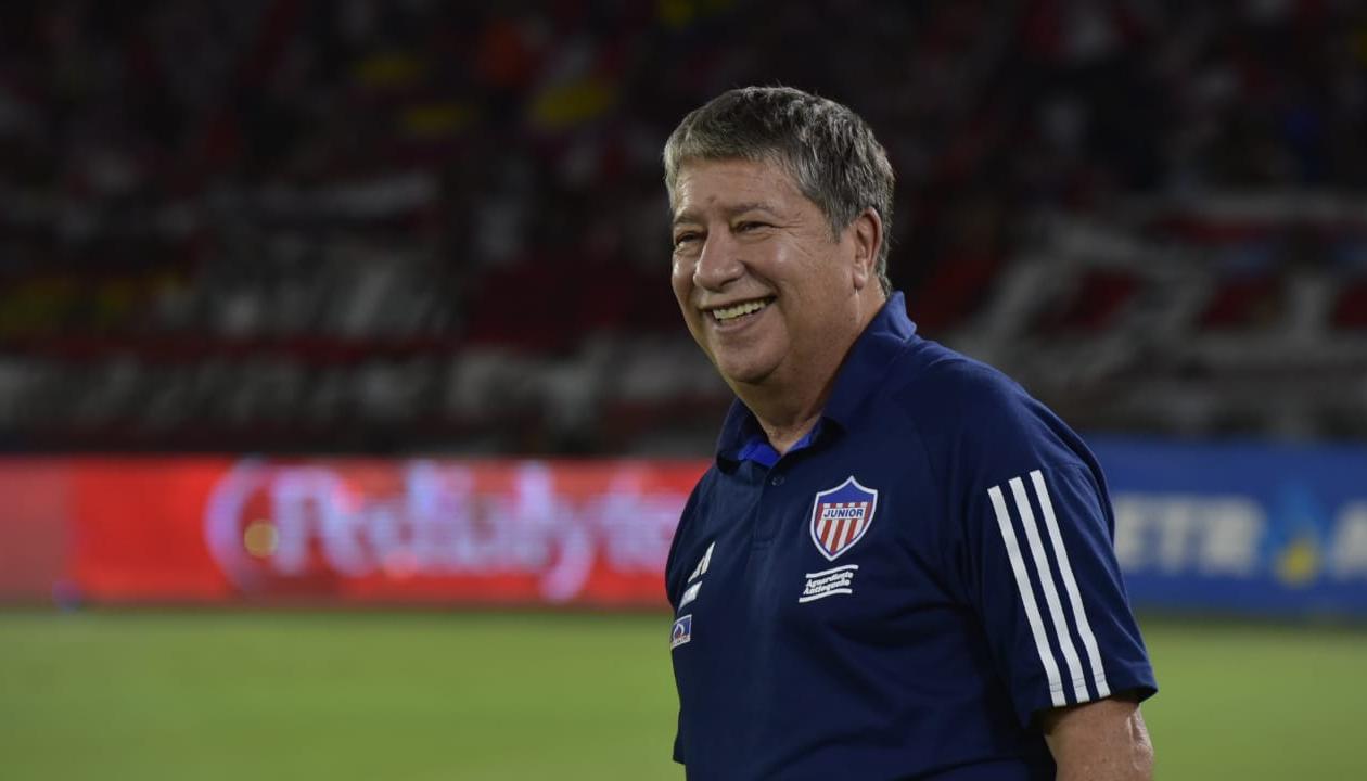 Hernán Darío Gómez, director técnico del Junior. 