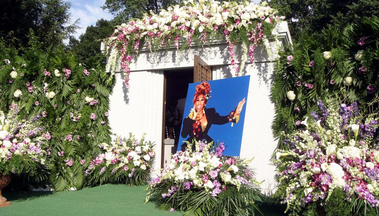 Lugar donde reposan los restos de Celia Cruz, en el cementerio de Woodlawn, en El Bronx. 