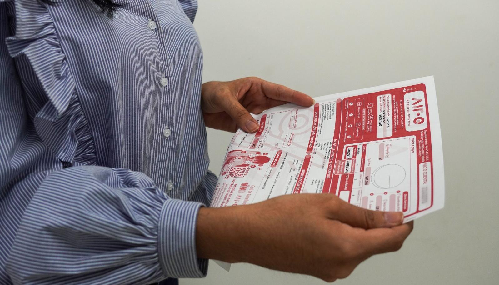 Los usuarios que reciban la factura en rojo por mora serán reportados a las centrales de riesgo