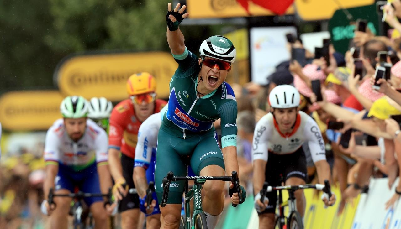 El belga Jasper Philipsen, ganador de la undécima etapa del Tour de Francia. 