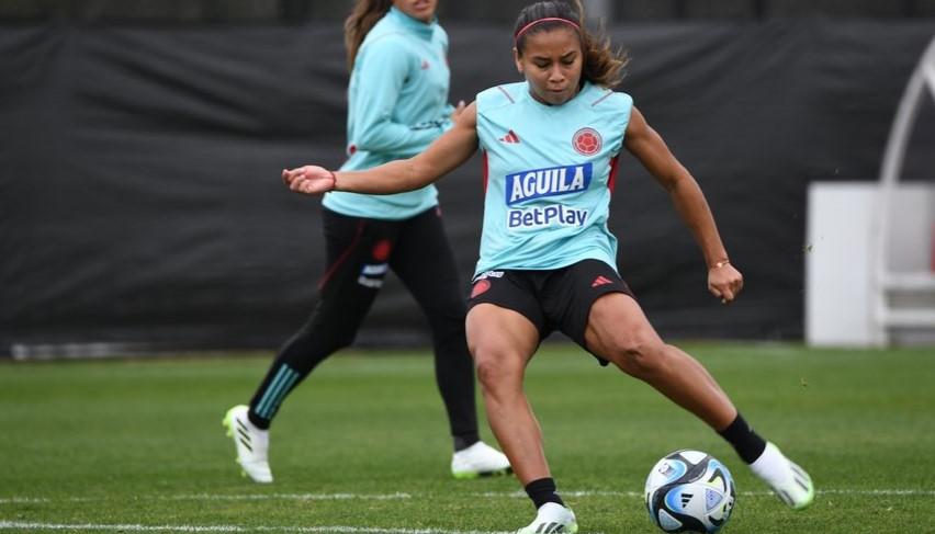 Leicy Santos, mediocampista de la Selección Colombia y del Atlético de Madrid.