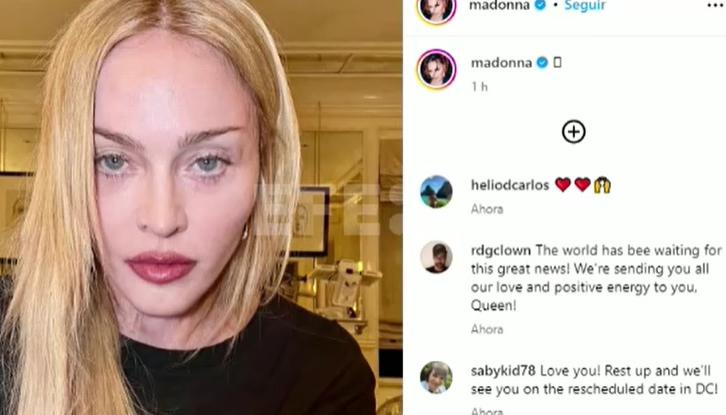Madonna en el mensaje que publicó en su cuenta de Instagram