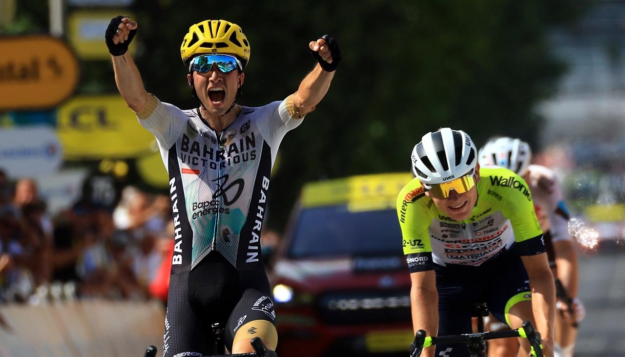 Pello Bilbao superó en el esprint a Georg Zimmermann y a Ben O'Oconnor. 