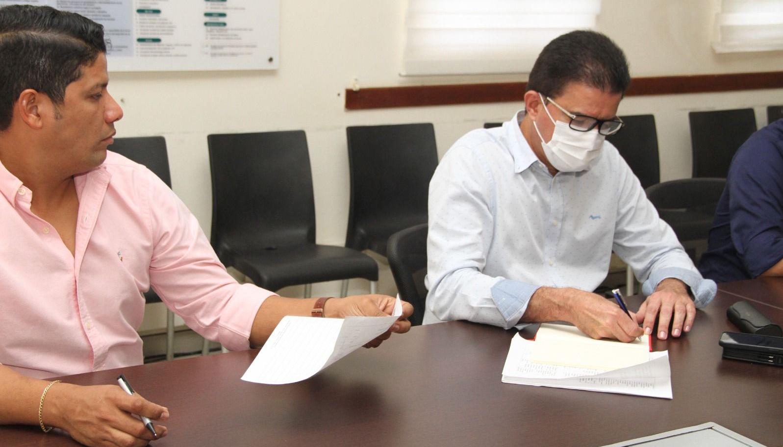 El alcalde Rodolfo Ucrós en la mesa de seguimiento a la inseguridad convocado por la Procuradora General, Margarita Cabello