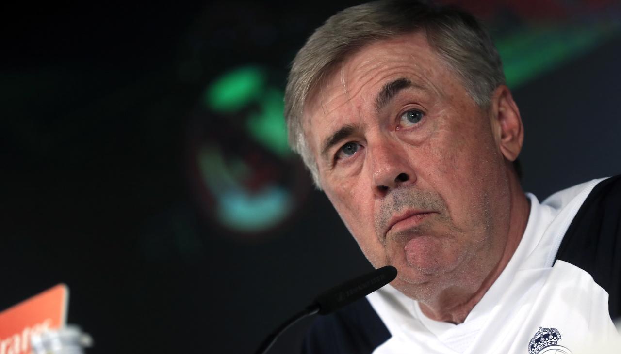 El técnico Carlo Ancelotti.