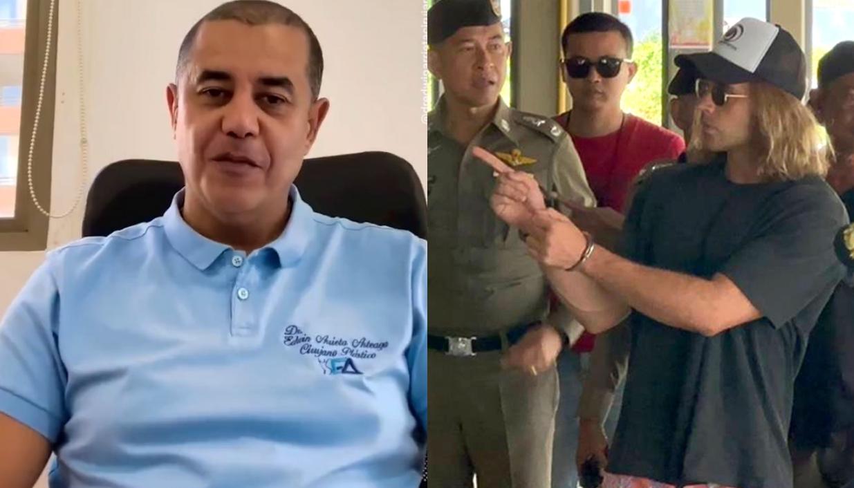El cirujano Edwin Arrieta y su confeso asesino Daniel Sancho.