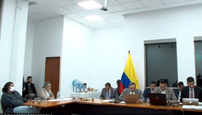 Imagen de la audiencia de solicitud de medida de aseguramiento.