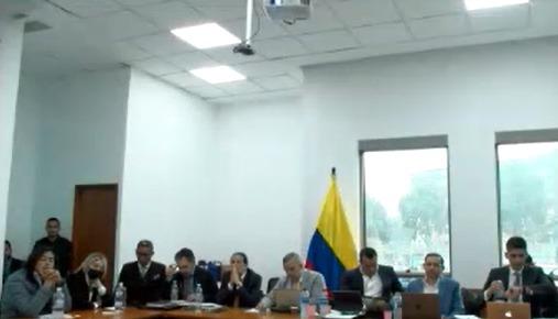 Imagen de la audiencia de este martes.