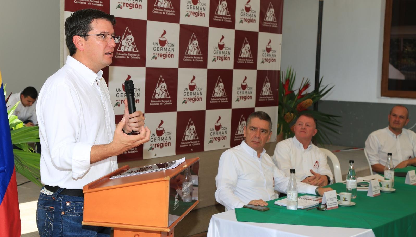 El gerente de la Federación Nacional de Cafeteros, Germán Bahamón.