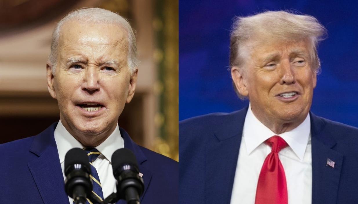 Joe Biden y Donald Trump.