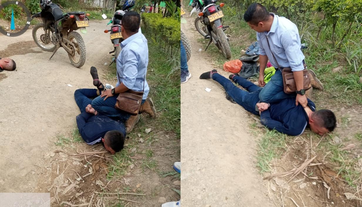 Uno de los presuntos asesinos de la patrullera. 