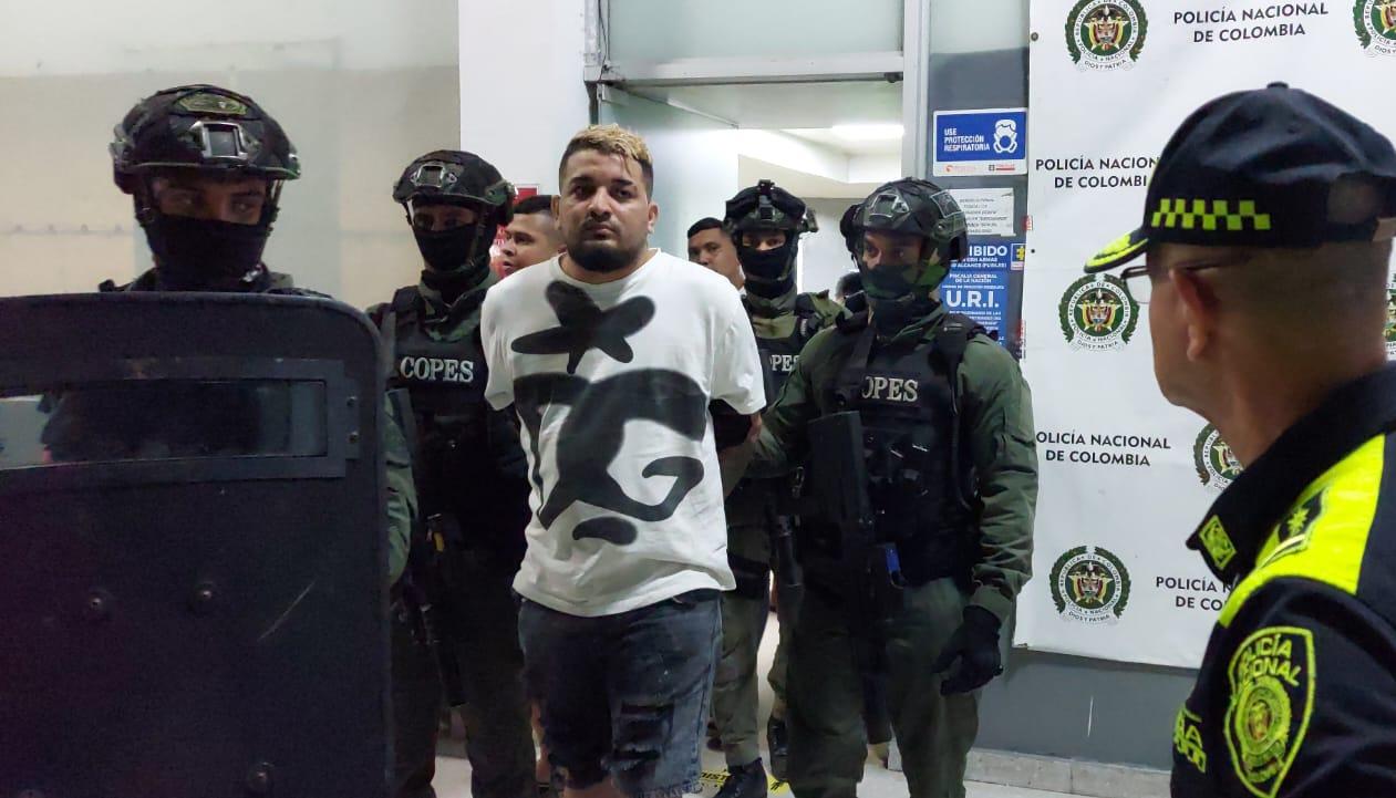 Félix Junior Peña Escorcia, alias 'Junior Guerra', capturado.