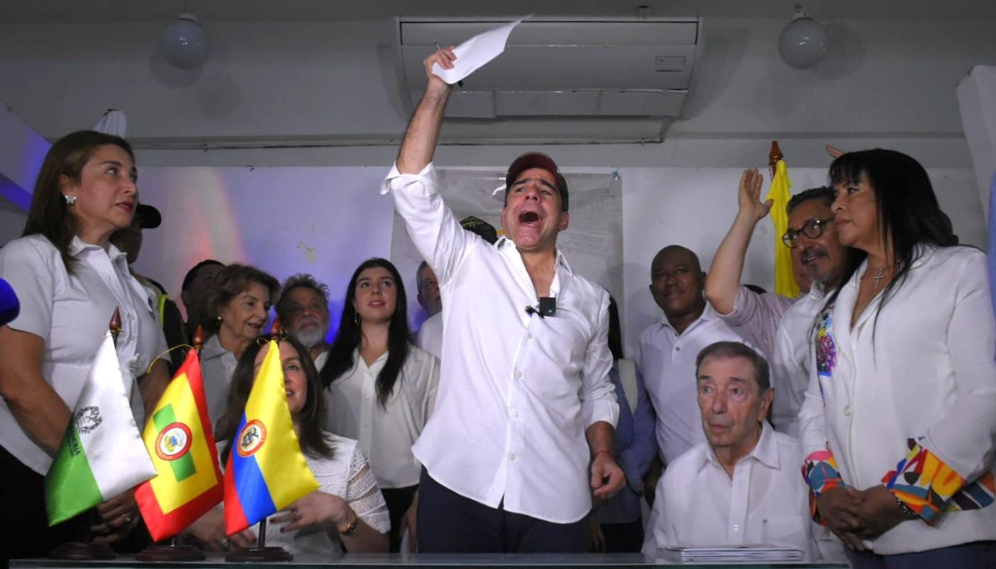 El candidato a la Alcaldía de Barranquilla, Alex Char.