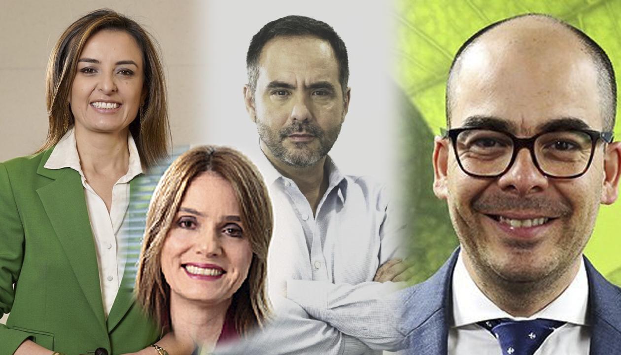 Yeimi Báez, María Juliana Albán Durán, Ernesto Gutiérrez de Piñeres y Jaime Caballero, vicepresidentes de Ecopetrol que dejan sus cargos.