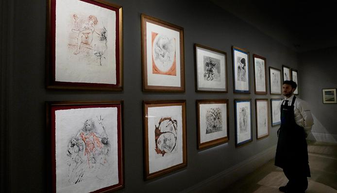 Exposición en la casa Sotheby's.