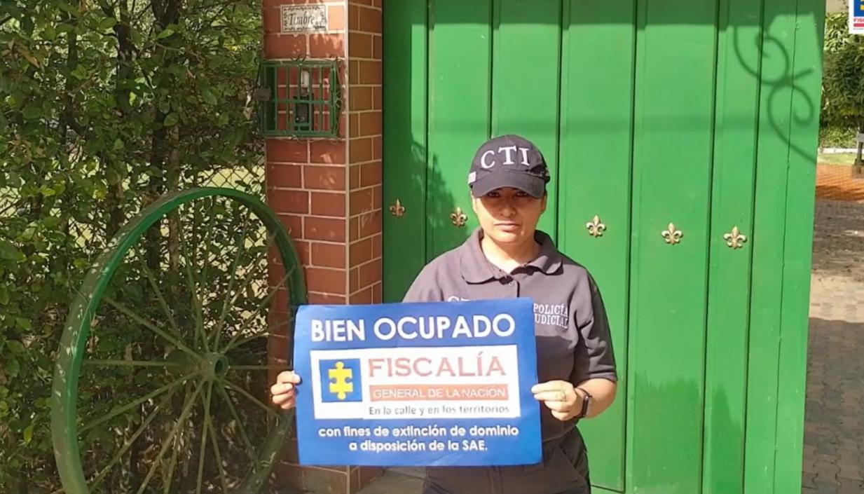 Uno de los predios ocupados por la Fiscalía. 
