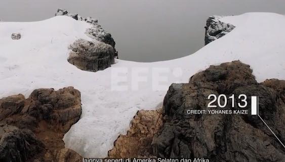 Glaciares en Indonesia.