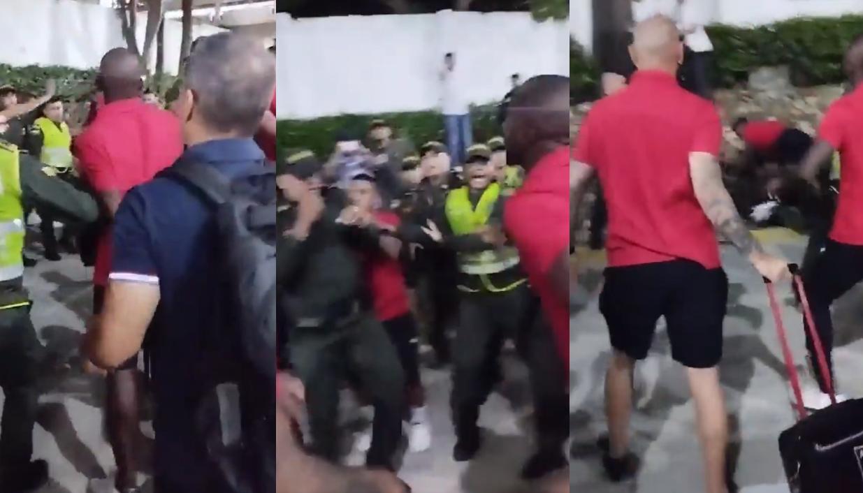 Imágenes del enfrentamiento.