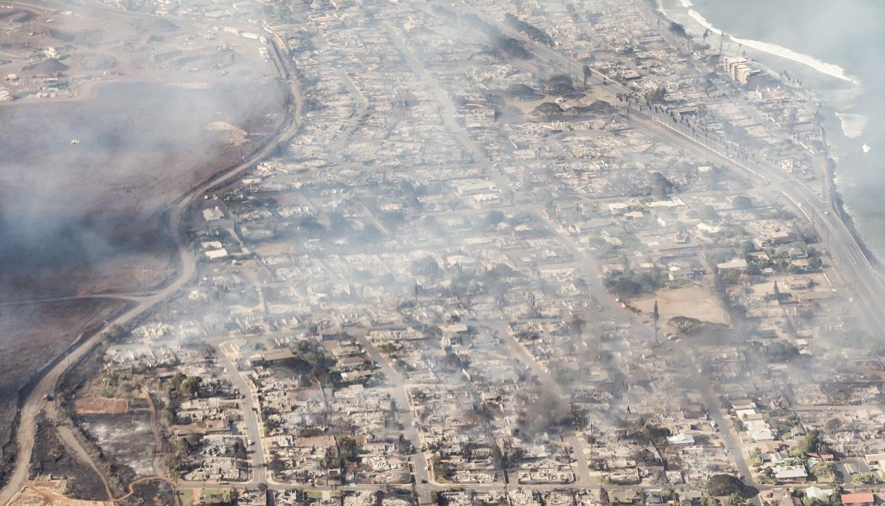 Imagen de los incendios.