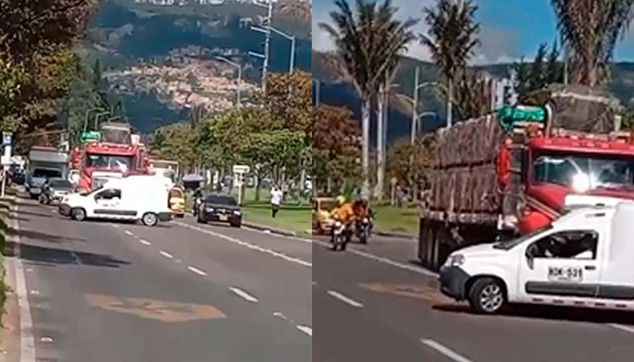 Intolerancia en vía de Bogotá. 