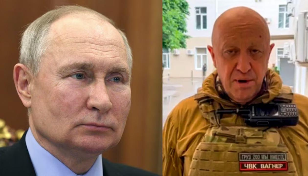 Vladímir Putin y Yevgueni Prigozhin.