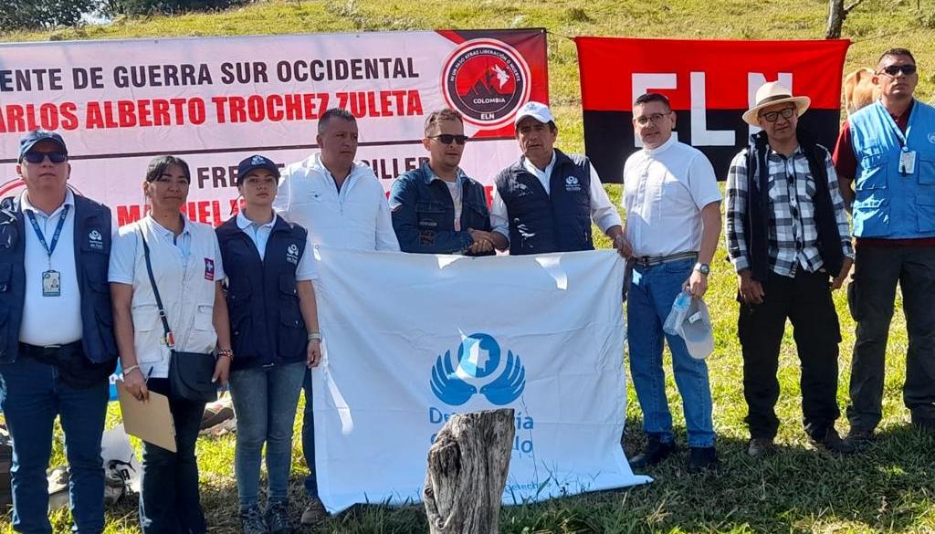 Intendente Luis Alberto Gómez Olivar, en poder de la misión humanitaria