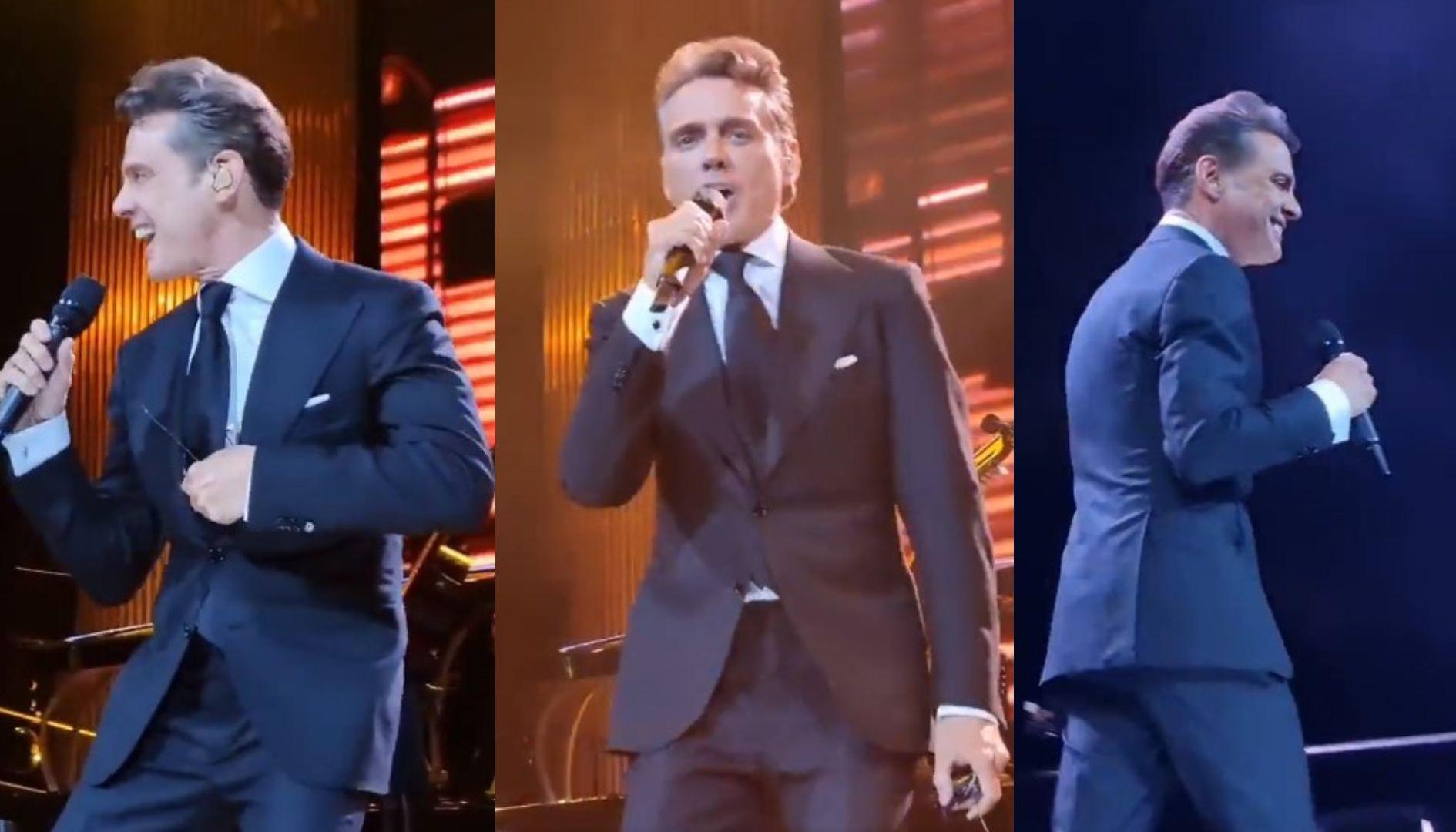 Luis Miguel en una presentación en Argentina.