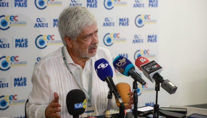 Ministro de Comercio Germán Umaña, en el evento en Cartagena.
