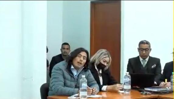 Nicolás Petro y Day Vásquez en la audiencia de imputación de cargos