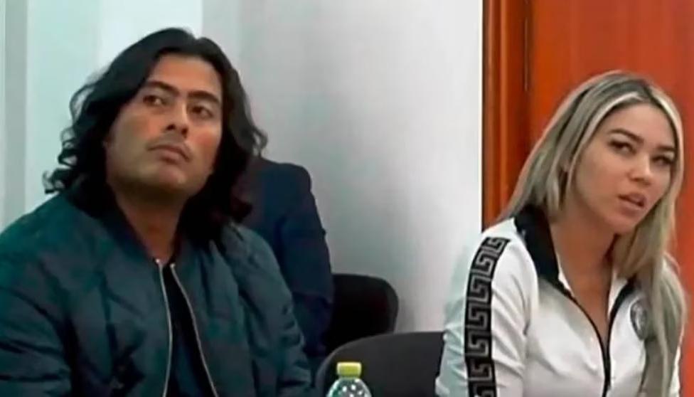 Nicolás Petro y Daysuris Vásquez durante una de las audiencias.