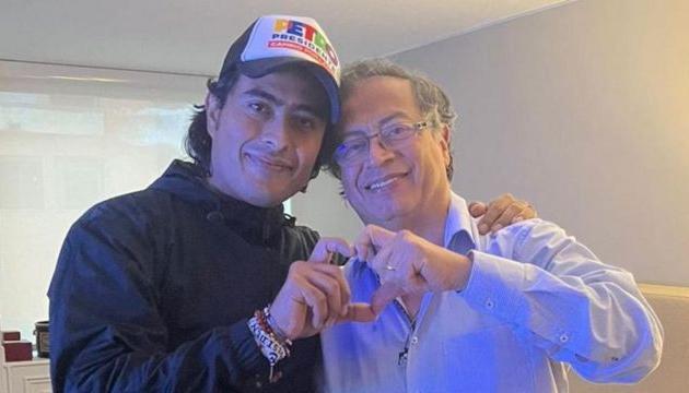 Nicolás Petro y su papá Gustavo Petro.