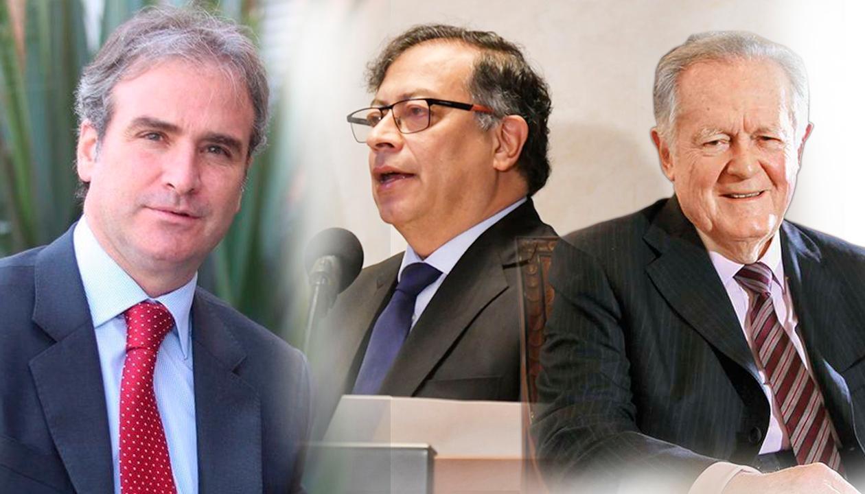 Pablo Felipe Robledo, Gustavo Petro y Luis Carlos Sarmiento Angulo