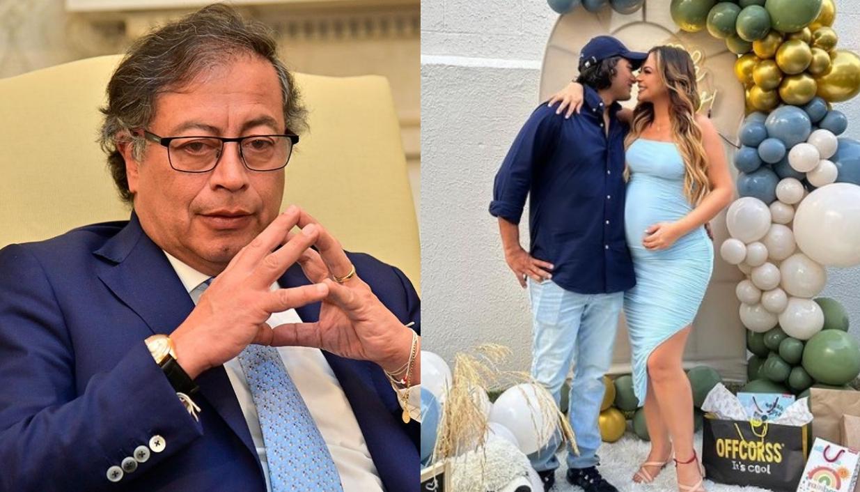 El Presidente Gustavo Petro, Nicolas Petro y Laura Ojeda.