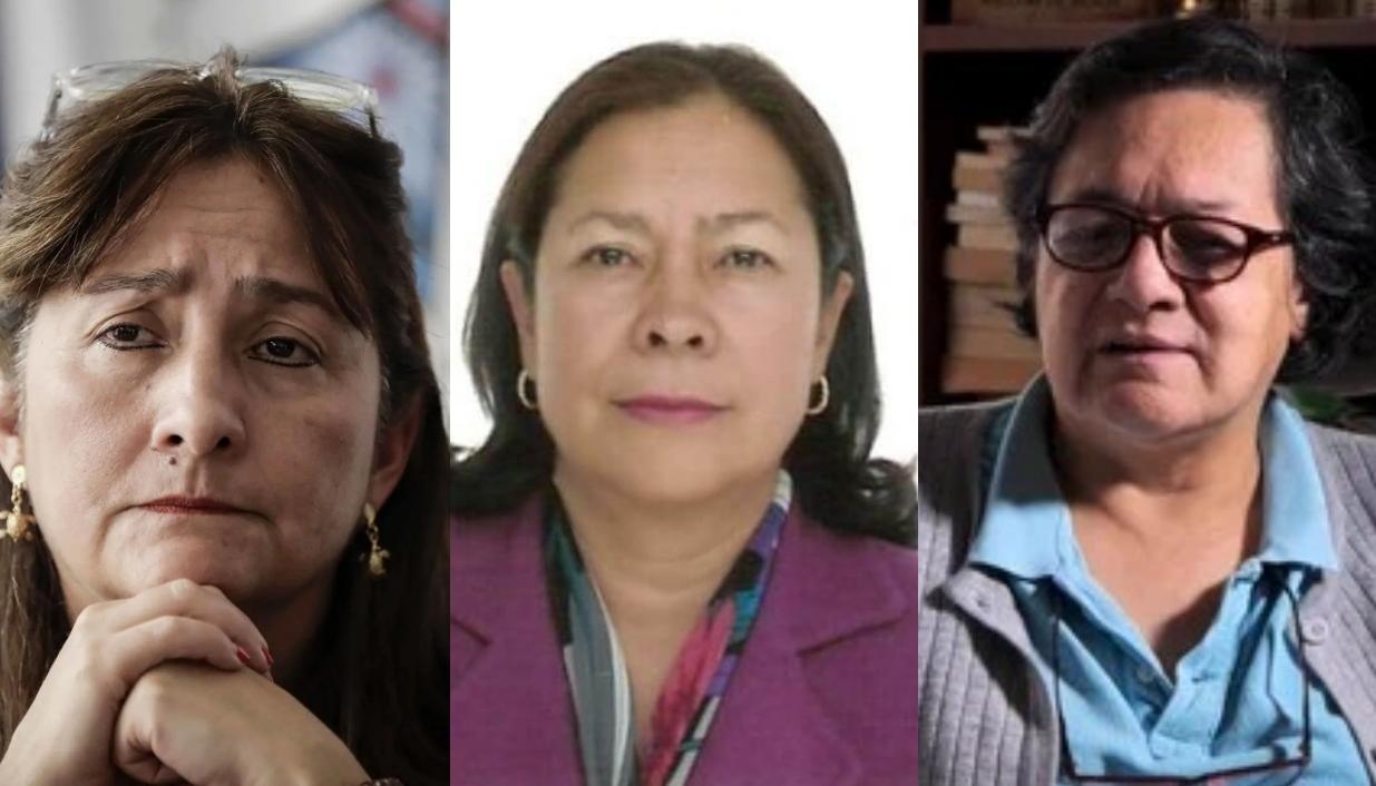 Ángela María Buitrago, Amparo Cerón y Amelia Pérez.