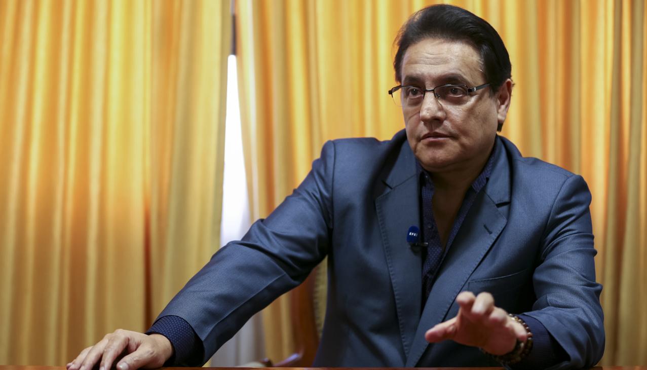 El candidato presidencial ecuatoriano Fernando Villavicencio.
