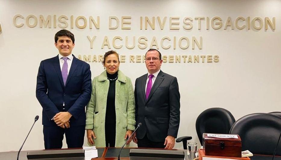 Wadith Manzur, presidente de la Comisión de Acusación de la Cámara,  junto a Olga Lucía Velásquez (Partido Verde) vicepresidenta.