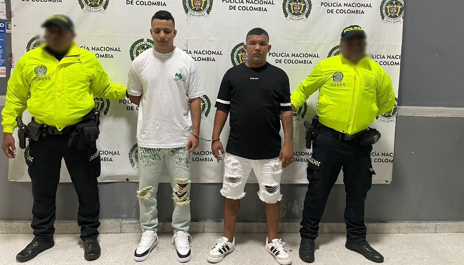 En la foto están Carlos Andrés Bolivar Rodríguez, alias ‘Pepo’ y Wilson Aldair Navarro de la Hoz, alias el ‘Gordo’.