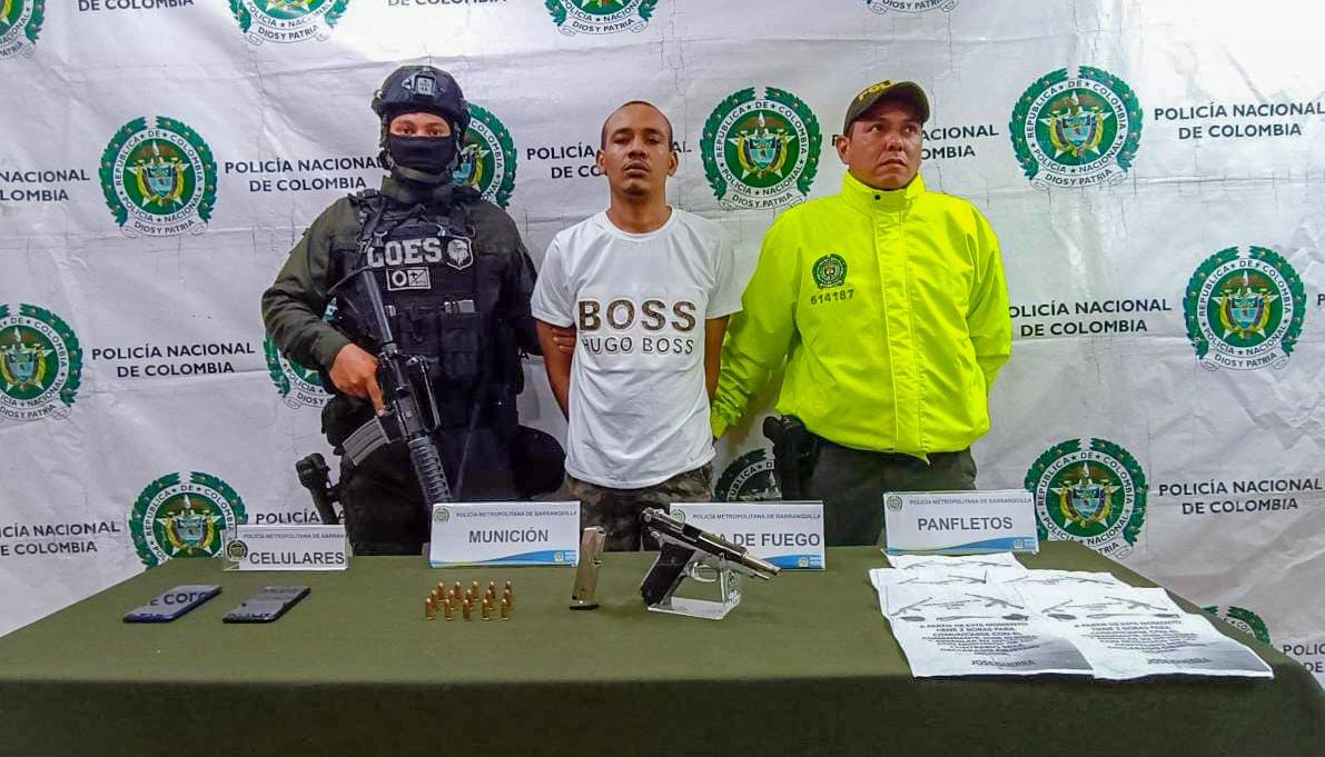 Carlos Mario Barrios, alias 'Chote', capturado.