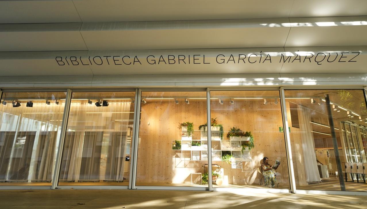 La biblioteca Gabriel García Márquez, en Barcelona, fue inaugurada en mayo de 2022.