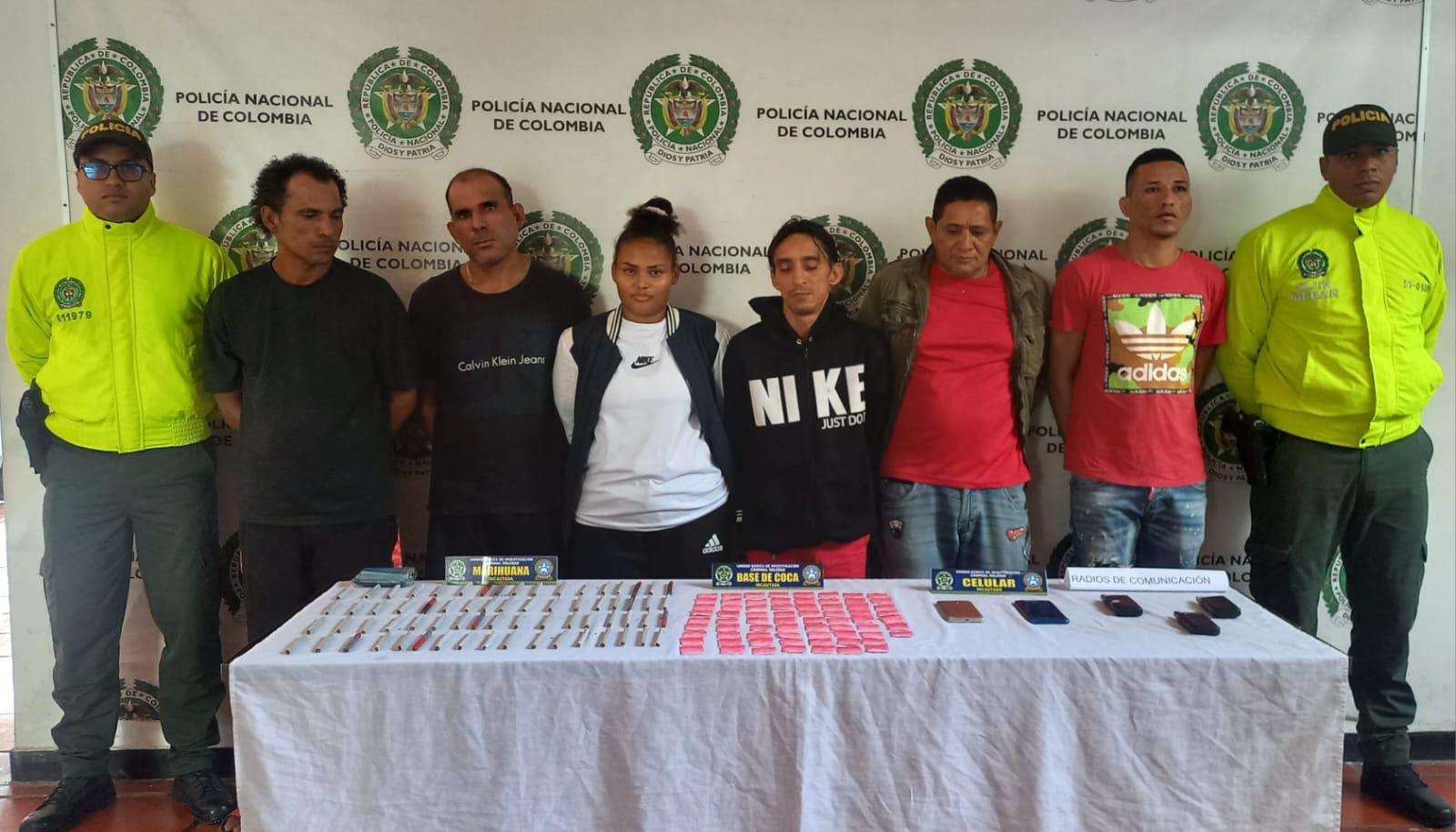 Captura de seis presuntos integrantes de la estructura delincuencial 'Los Horus'.
