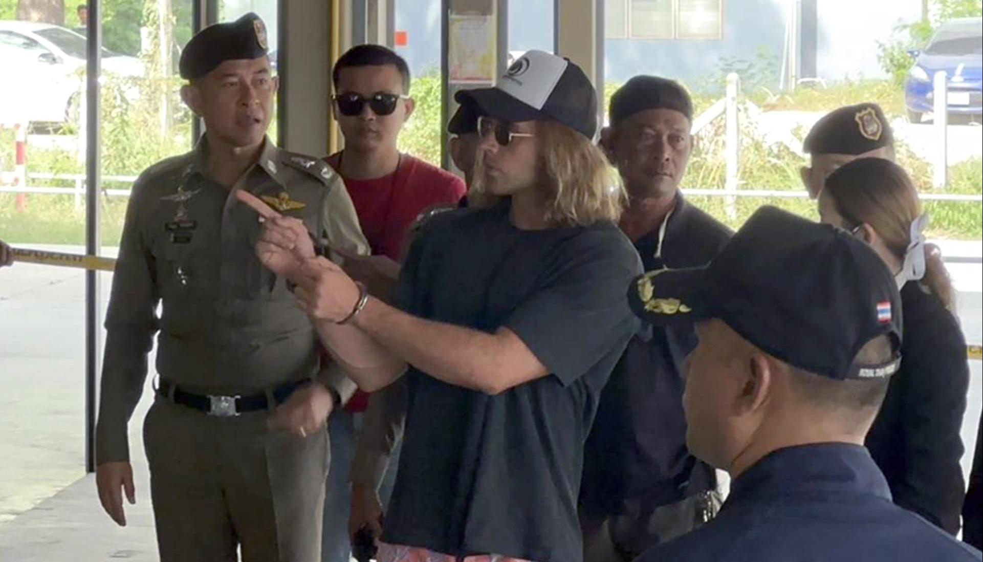Daniel Sancho, arrestado por las autoridades de Tailandia.