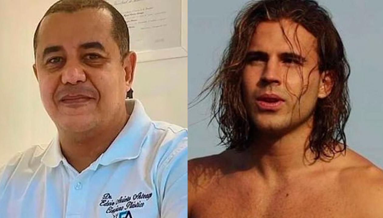 El cirujano cordobés Edwin Arrieta, asesinado, y Daniel Sancho, español, quien confesó el homicidio