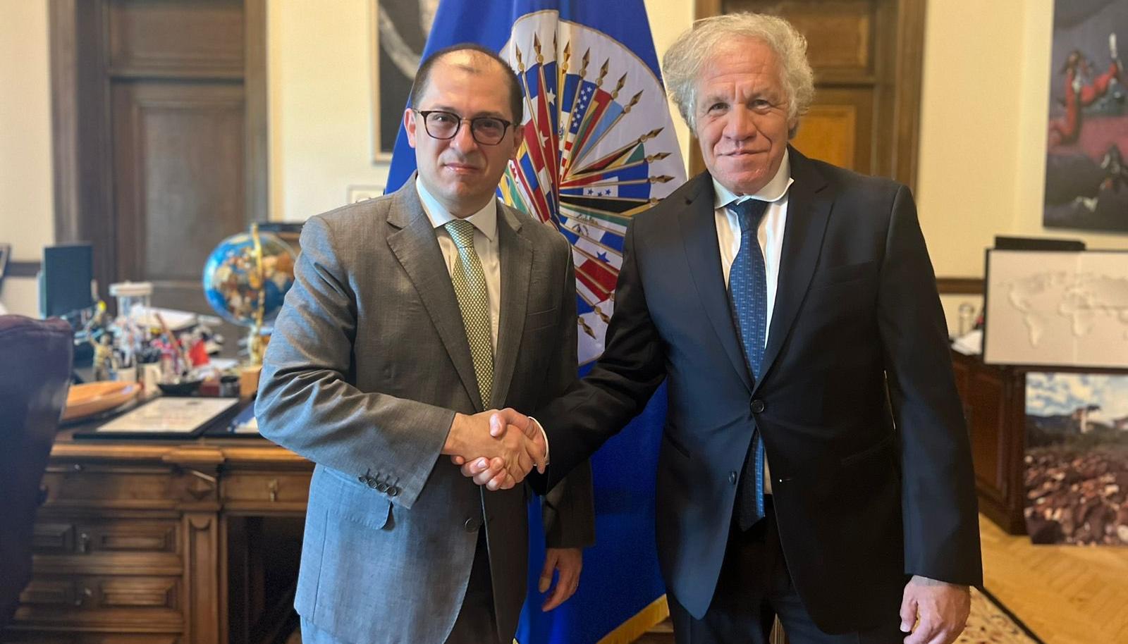 El fiscal General, Francisco Barbosa, se reunió con el secretario General de la OEA, Luis Almagro, este martes en Washington