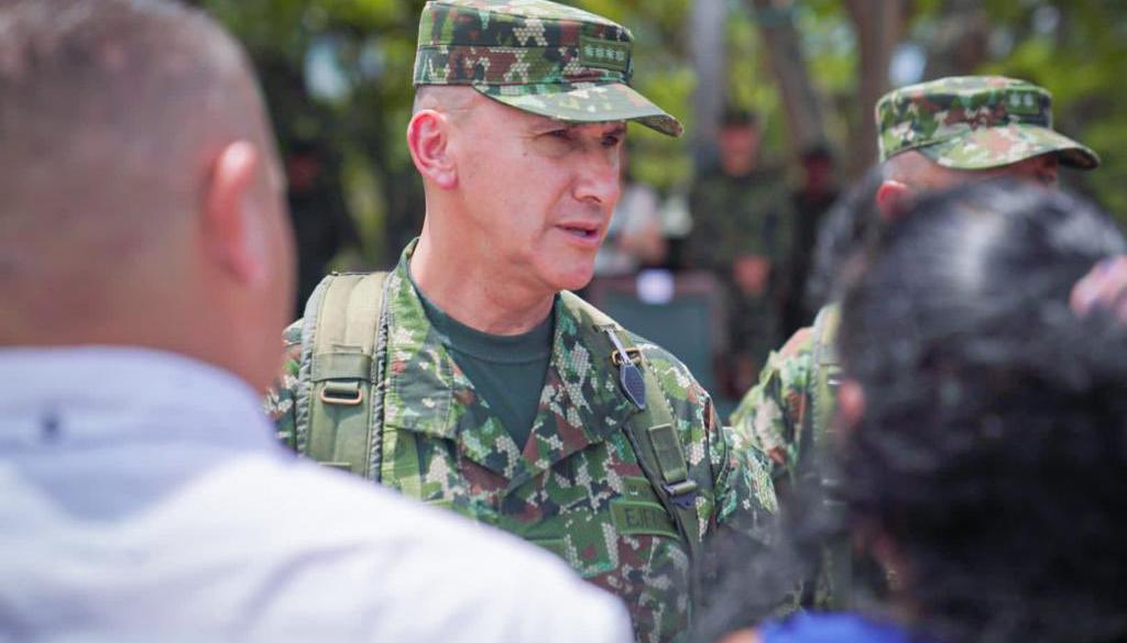 El comandante del Ejército Nacional, general Luis Mauricio Ospina Gutiérrez