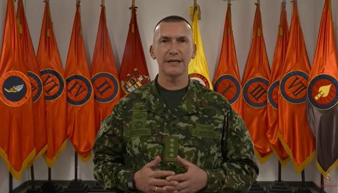 El comandante del Ejército, general Luis Mauricio Ospina Gutiérrez
