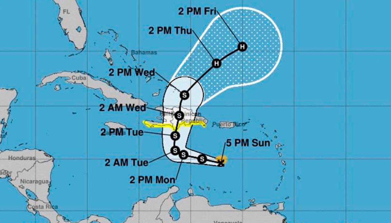El paso de 'Franklin' no contempla su paso por el Litoral Caribe colombiano, pero tendrá influencia indirecta sobre la Costa Caribe y Pacífica